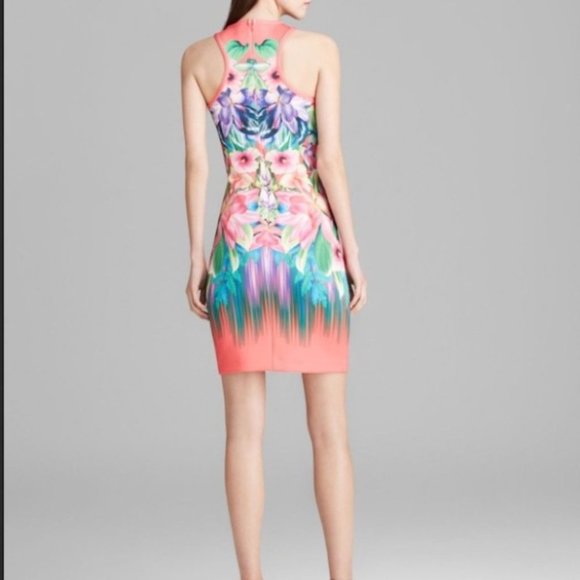 LAUNDRY BY SHELLI SEGAL Print Neoprene Sheath Dres - Picture 4 of 8